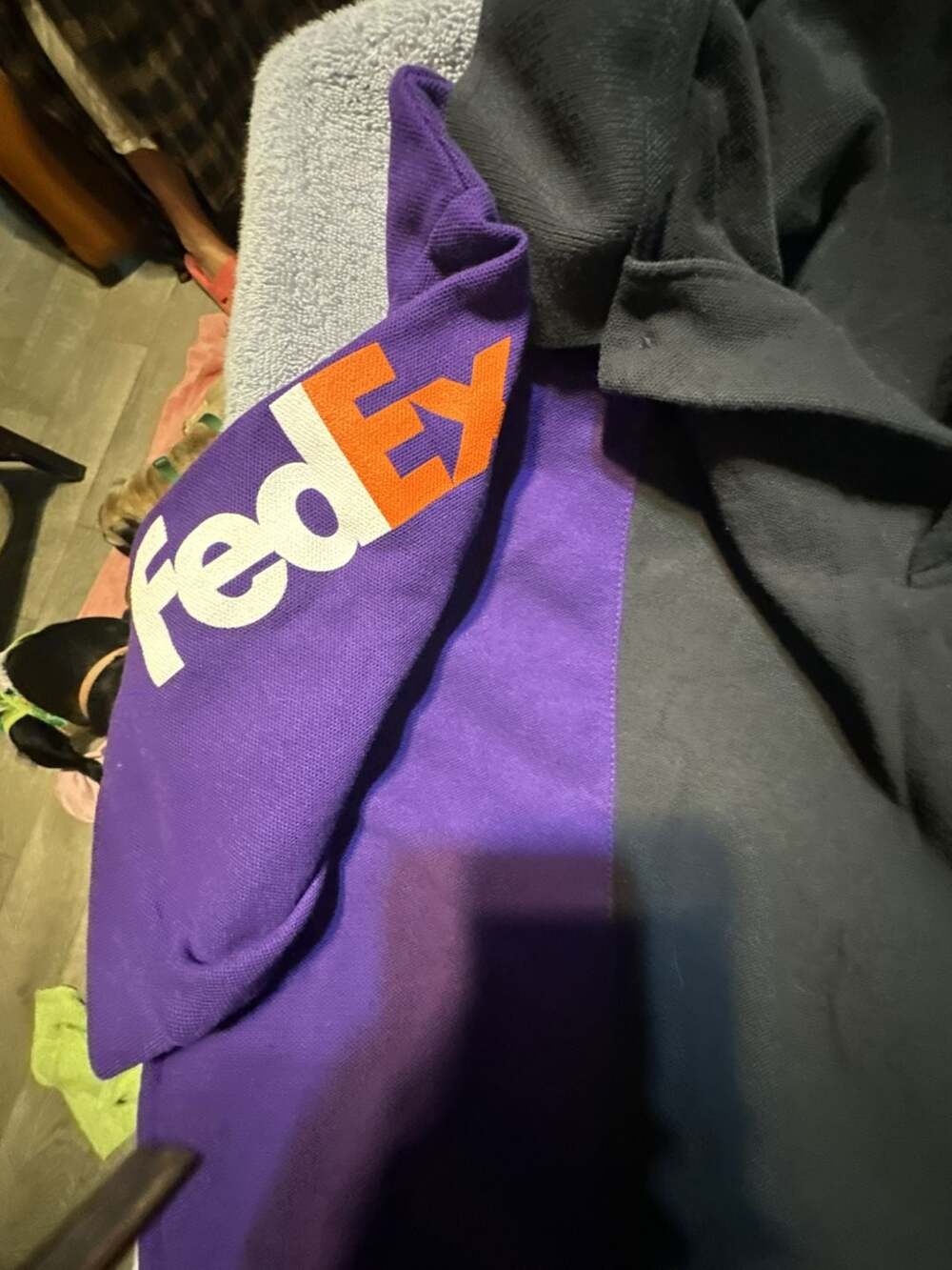 Vintage FedEx Official Uniform Polo Shirt by R&R Uniforms Designed by Stan Herma